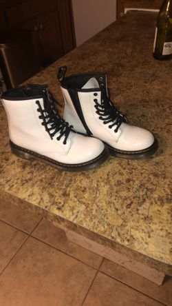 Doc Martens White Size 2 Boots  Big Outside Sale Everything Must Go Saturday 