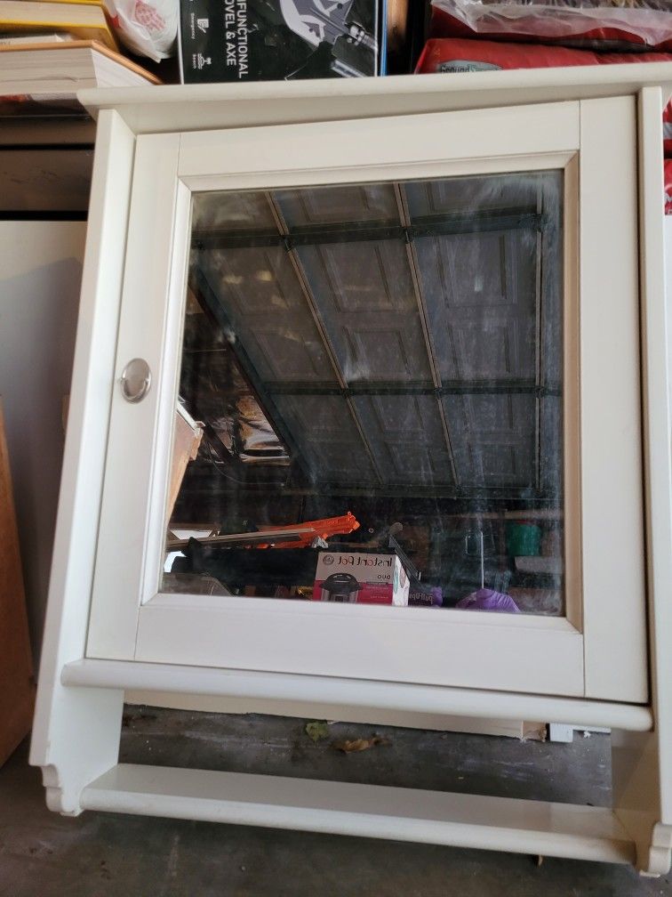 Entry Cabinet And Mirror