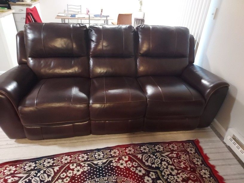 Recliner Leather Couch For Sale 