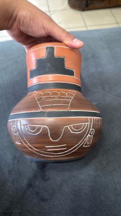 Terra Cota Pottery Vase ARMANDO DE MEXICO