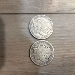2 1990 $1 Morgan Silver Dollars 