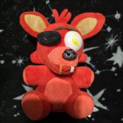 Foxy the Pirate plush toy from the video game series Five Nights at Freddy's. 