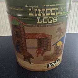 Lincoln Logs Centennial Edition tin