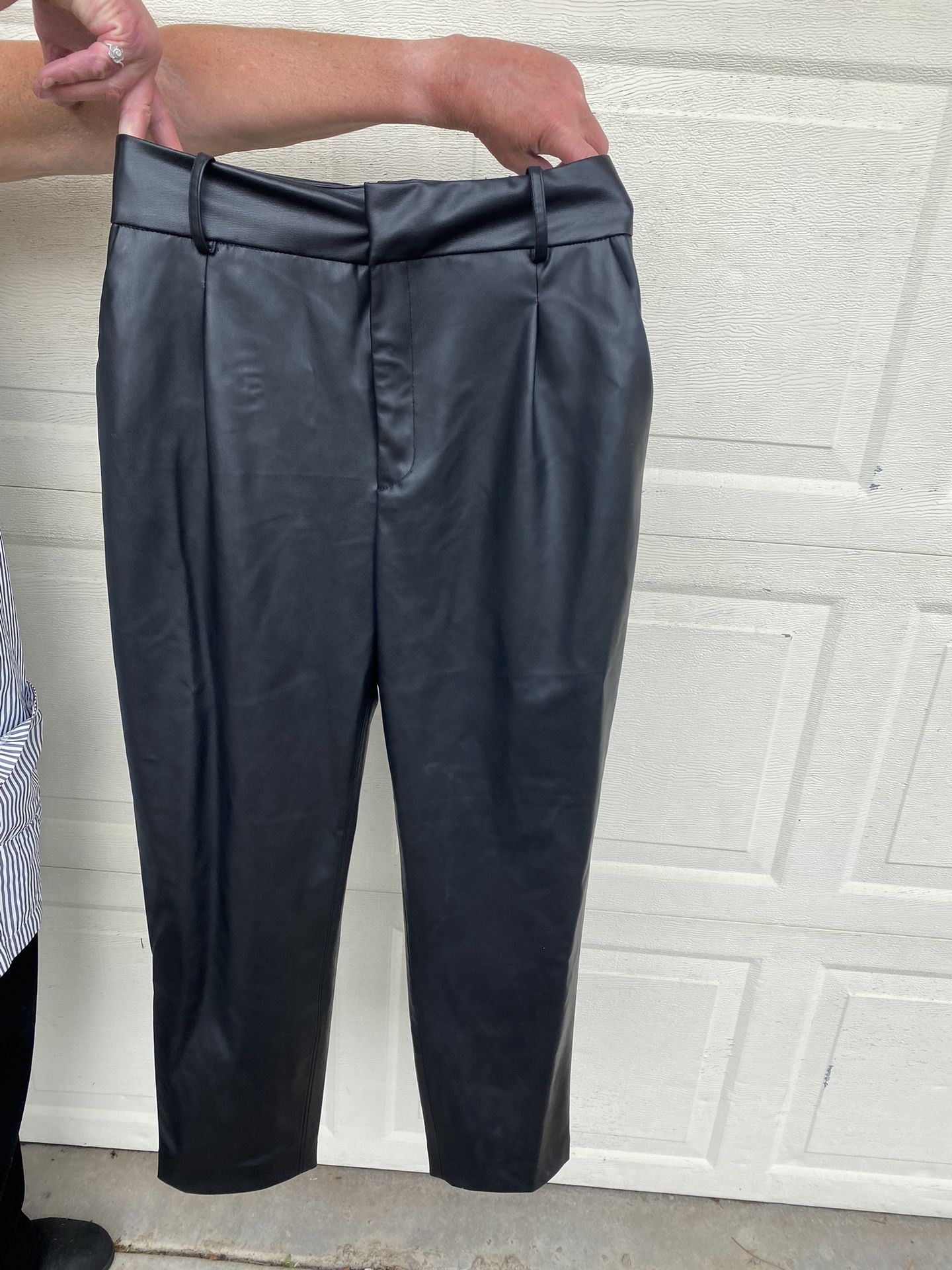 Zara faux, leather pants size large