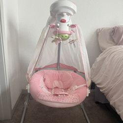 Baby Cradle Swing Fisher-Price Butterfly Pink