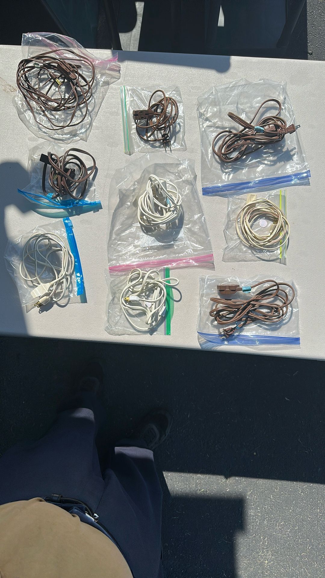 Nine Extension Cords 