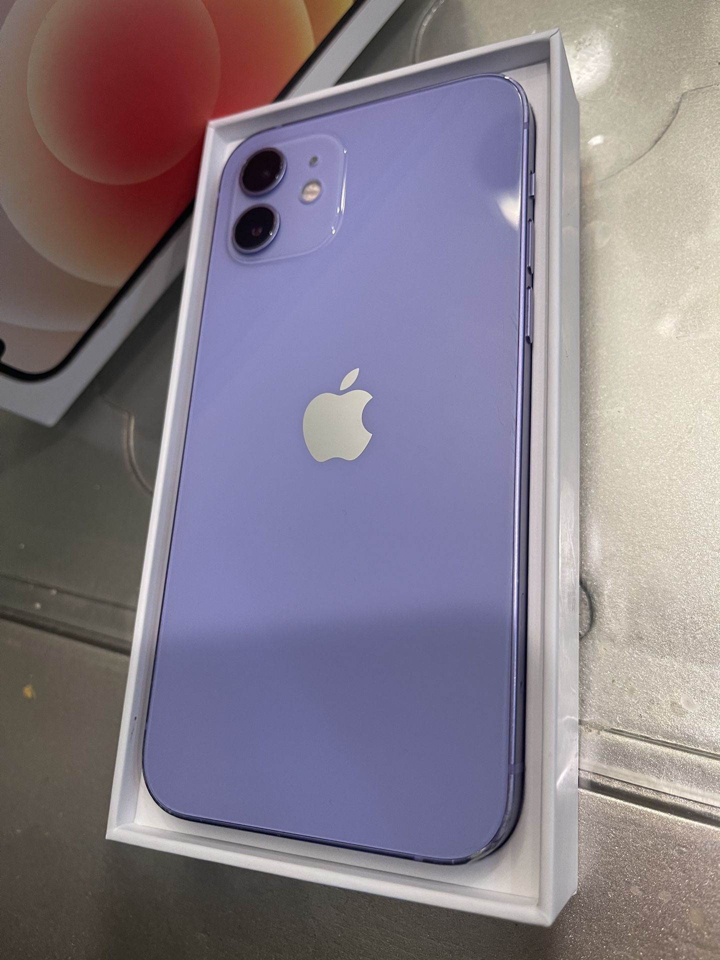 Purple iPhone 12  TMobile  - Metro Pcs - Family Mobile  - Straigttalk  -mint mobile - ultra mobile    In box  No accessories included  Not for mexico 