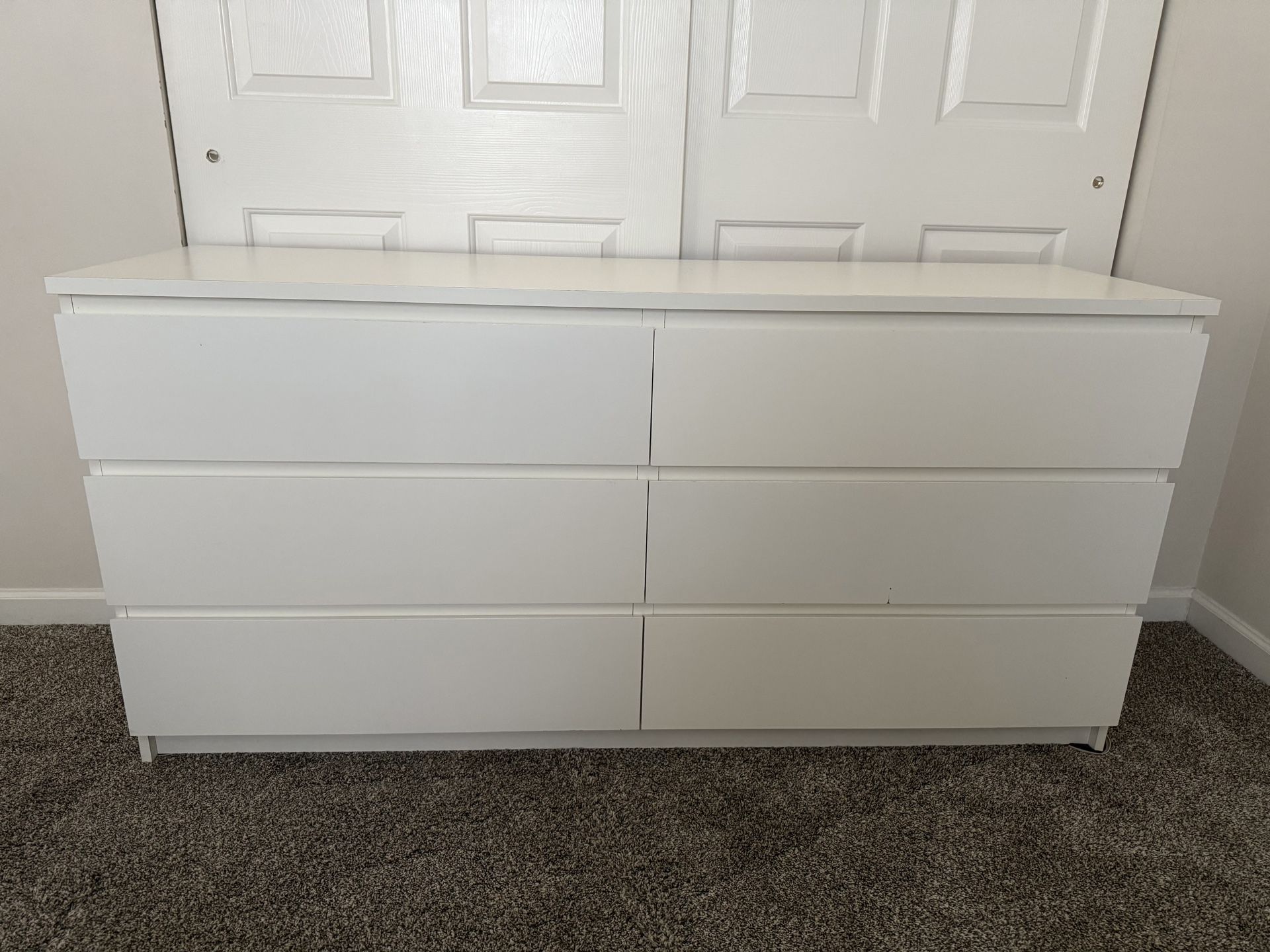 IKEA 6-drawer dresser, white