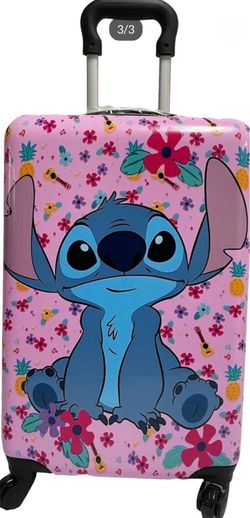 20” Disney Lilo And Stitch Hardshell Rolling Travel Suitcase Wheel Carry On Luggage