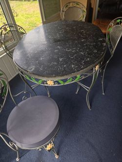 Wrought Iron table and chairs