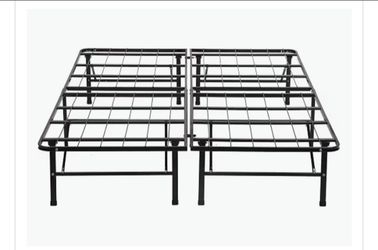 Queen size foldable metal bed frame