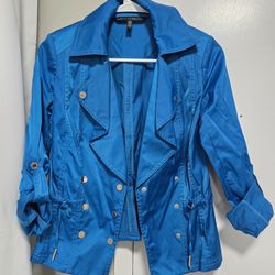 Metallic Mediterranean Blue  Jacket
