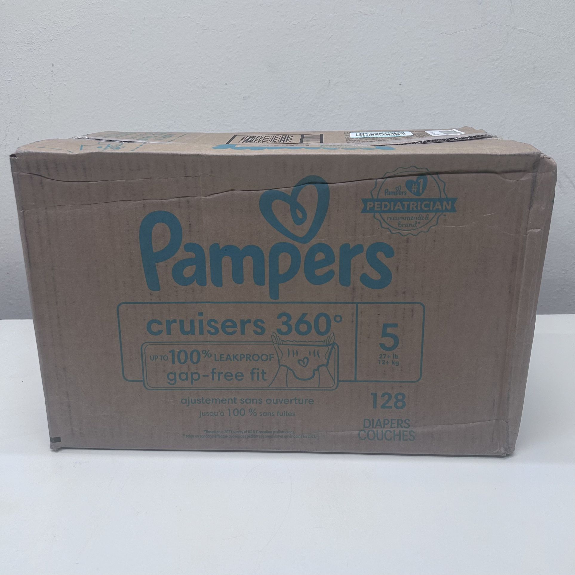 Pampers Cruiser 360 Fit Diapers Active Comfort Size 5 128 CT
