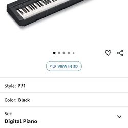 Yamaha P71 Keyboard/ Like New 