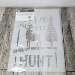 Born to Hunt Stencil with Deer by StudioR12 | DIY Outdoor Inspired Man Cave Home Decor | Paint Hunting Wood Signs | Select Size (9.75 x 13.5 inch)

Ne