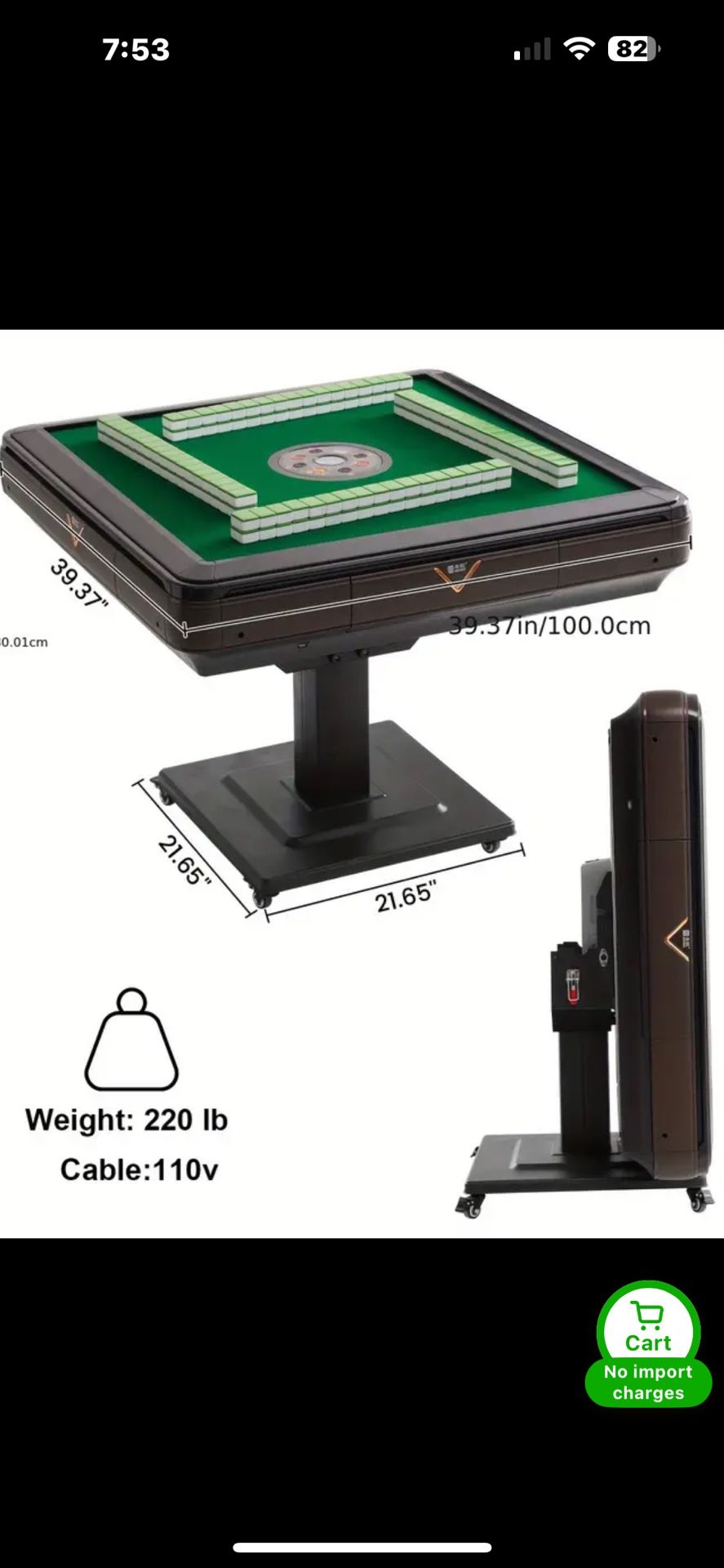 New Auto Mahjong Table