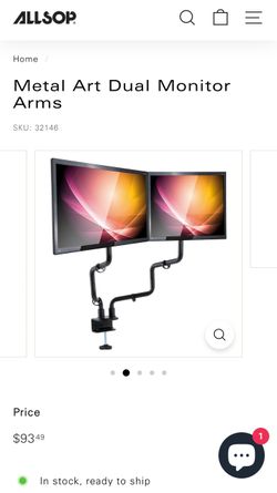 Allsop Dual Monitor Arm Mount