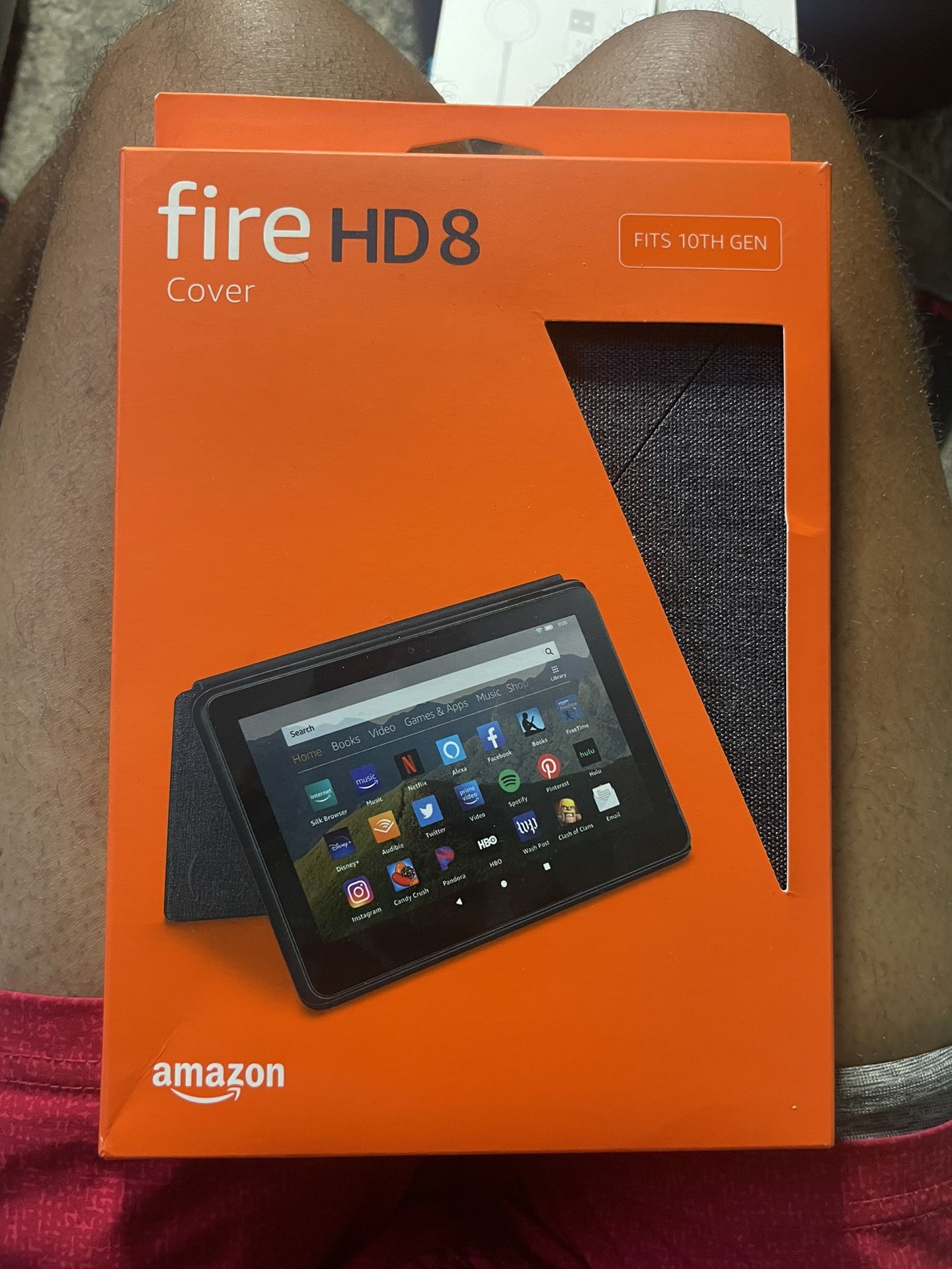 Amazon Fire HD 8 Cover, compatible with 10th generation tablet, 2020 release, Charcoal Black Brand New