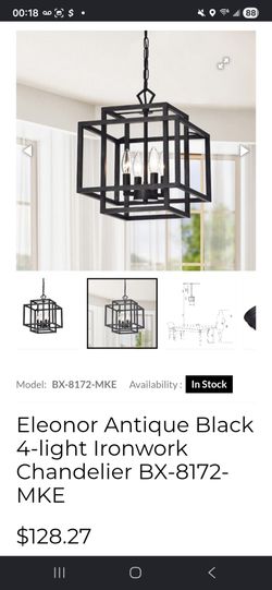 Ironwork chandelier