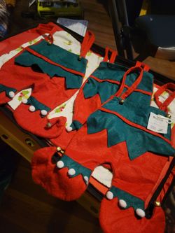 Christmas Elf Gift Bags Set