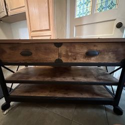 Laminate Wood Console Desk 