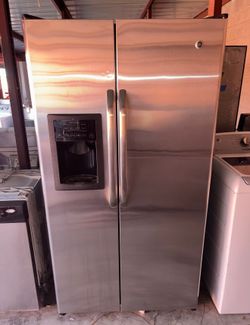 GE Stainless Steel Refrigerator And Freezer