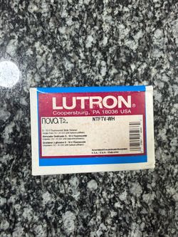 Lutron Nova T NTFTV-WH Fluorescent Slide Dimmer