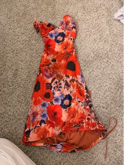 Orange summer dress