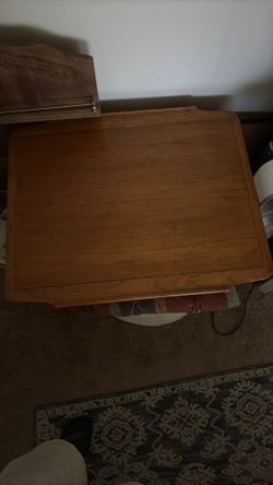 Set of 3 stacking fruitwood tables
