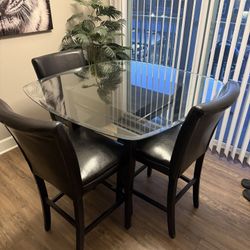 Glass Dining Table Set
