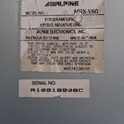 Alpine Car Amp