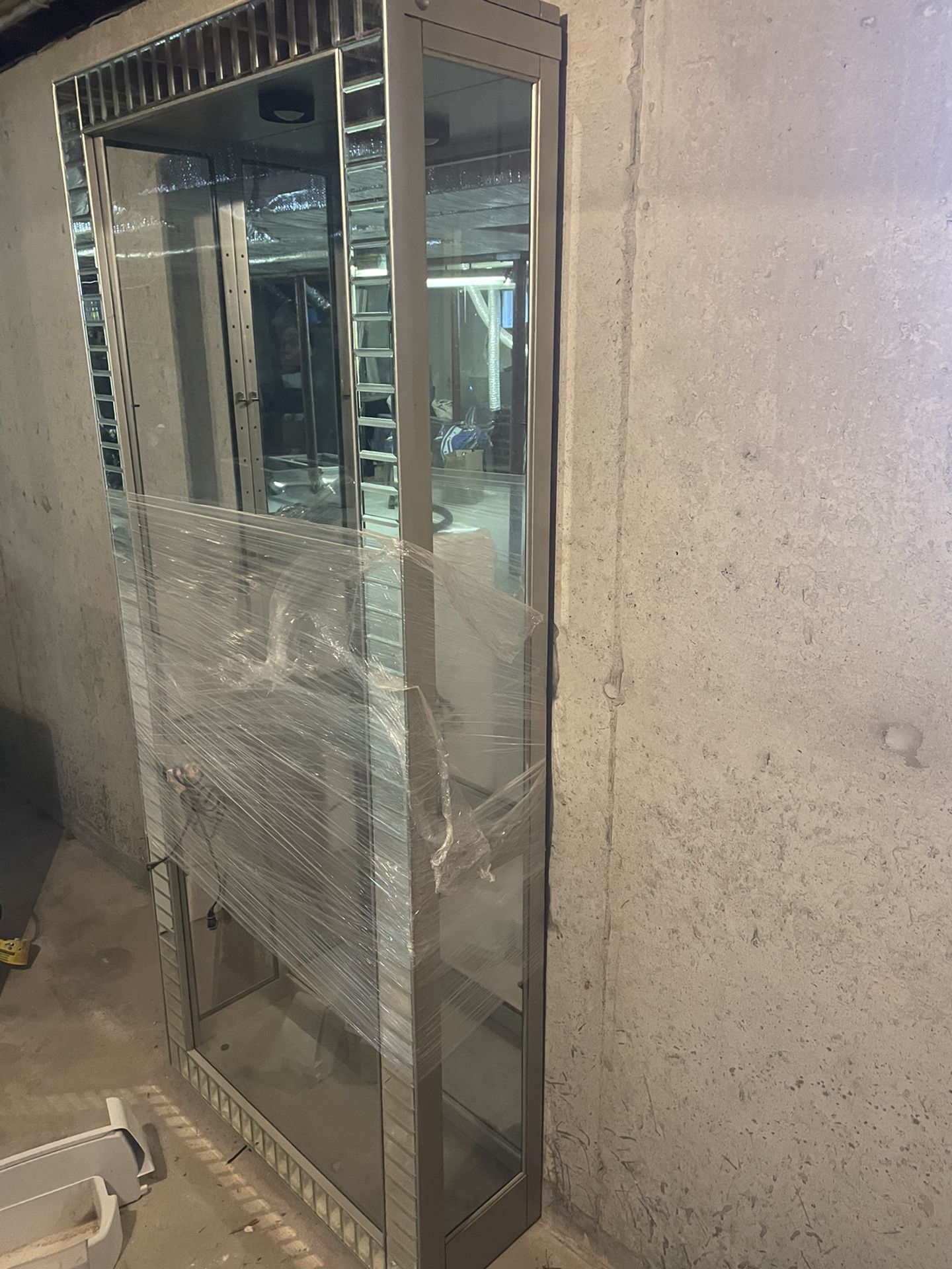 Glass Cabinet With Shelves- Beautiful!