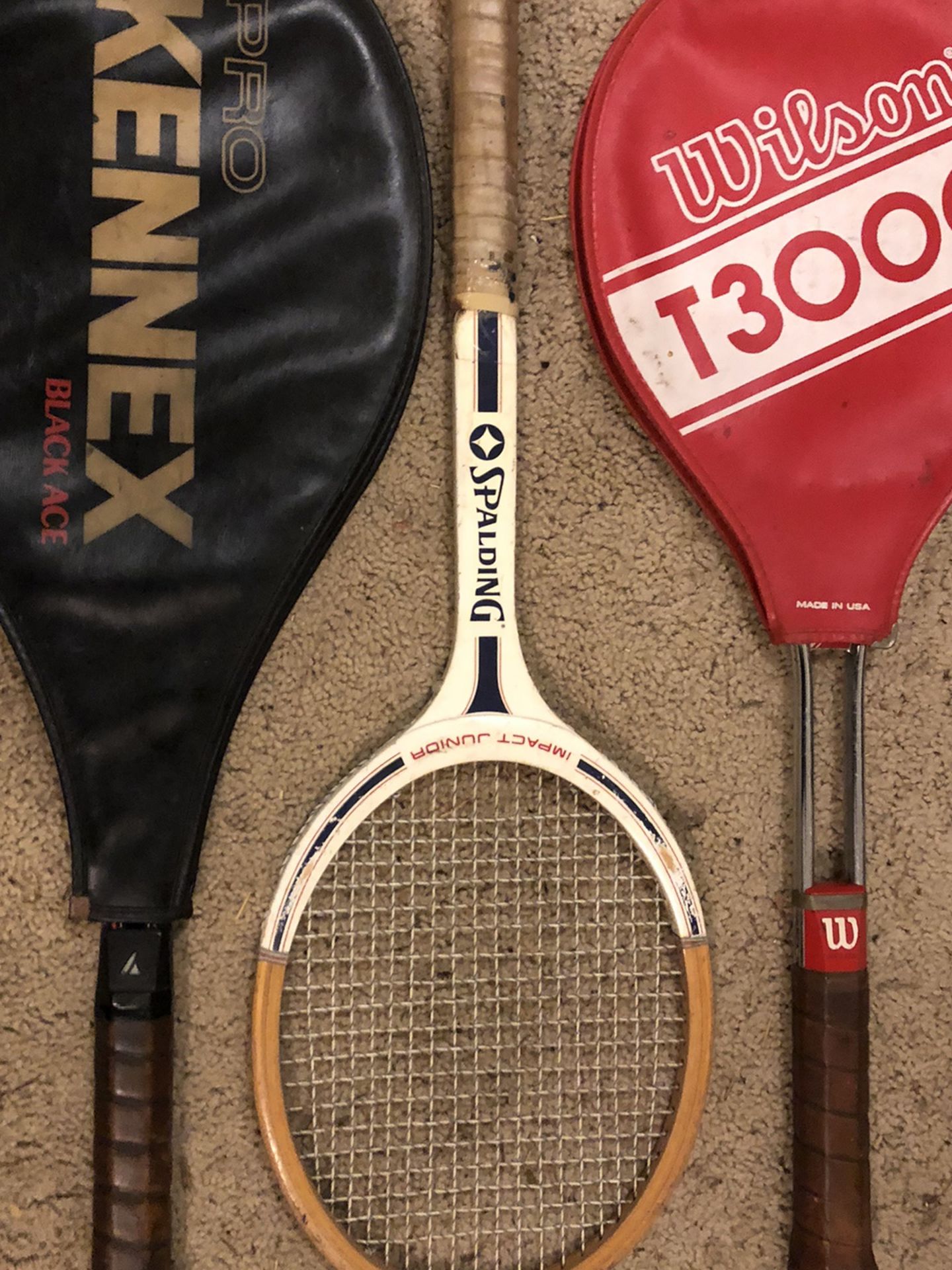 3 Classic Tennis rackets