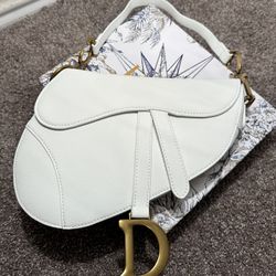 White Dior Saddle 