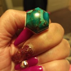 925.Silver. Turquoise Ring Size 7