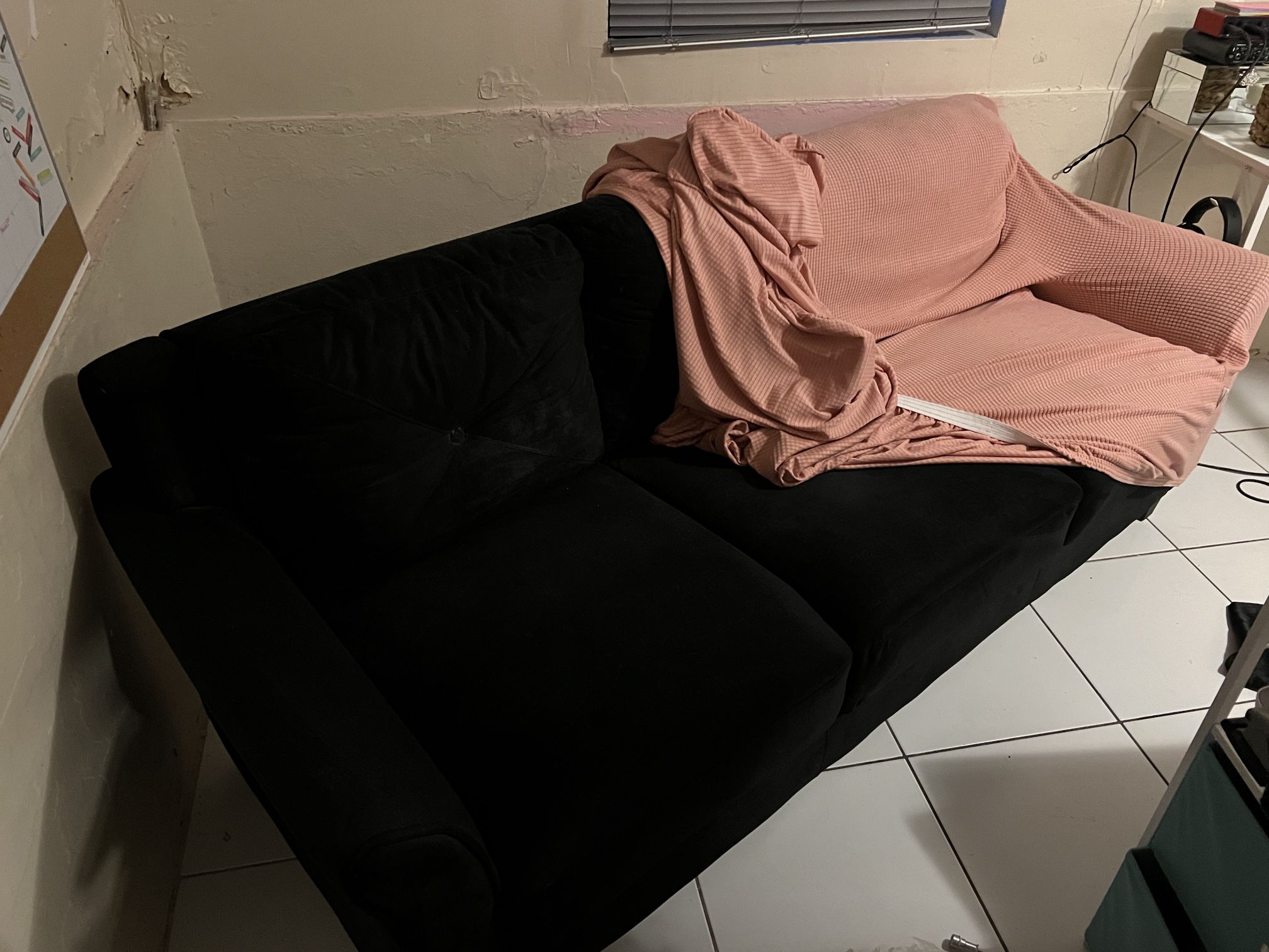 Black Couch Hardly Used