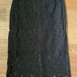 Gorgeous Dark Green Lace Pencil Skirt - Large