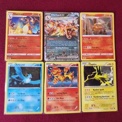Pokemon Cards Collection (Holo) - Near Mint - Charizard - Dragonite - Mew - Mewtwo - Nidoking - Pikachu