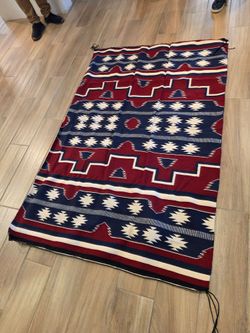 Navajo-Style Woven Rug Blanket