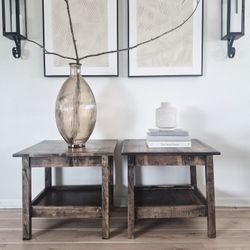 Set Of Solid Nightstands Or End Tables 