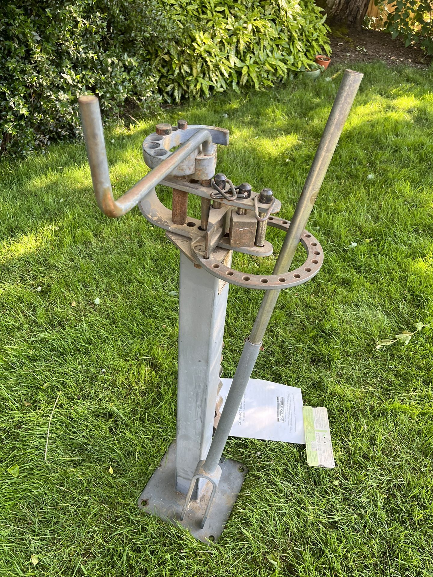 Vintage Compact Pipe Bender Harbor Freight