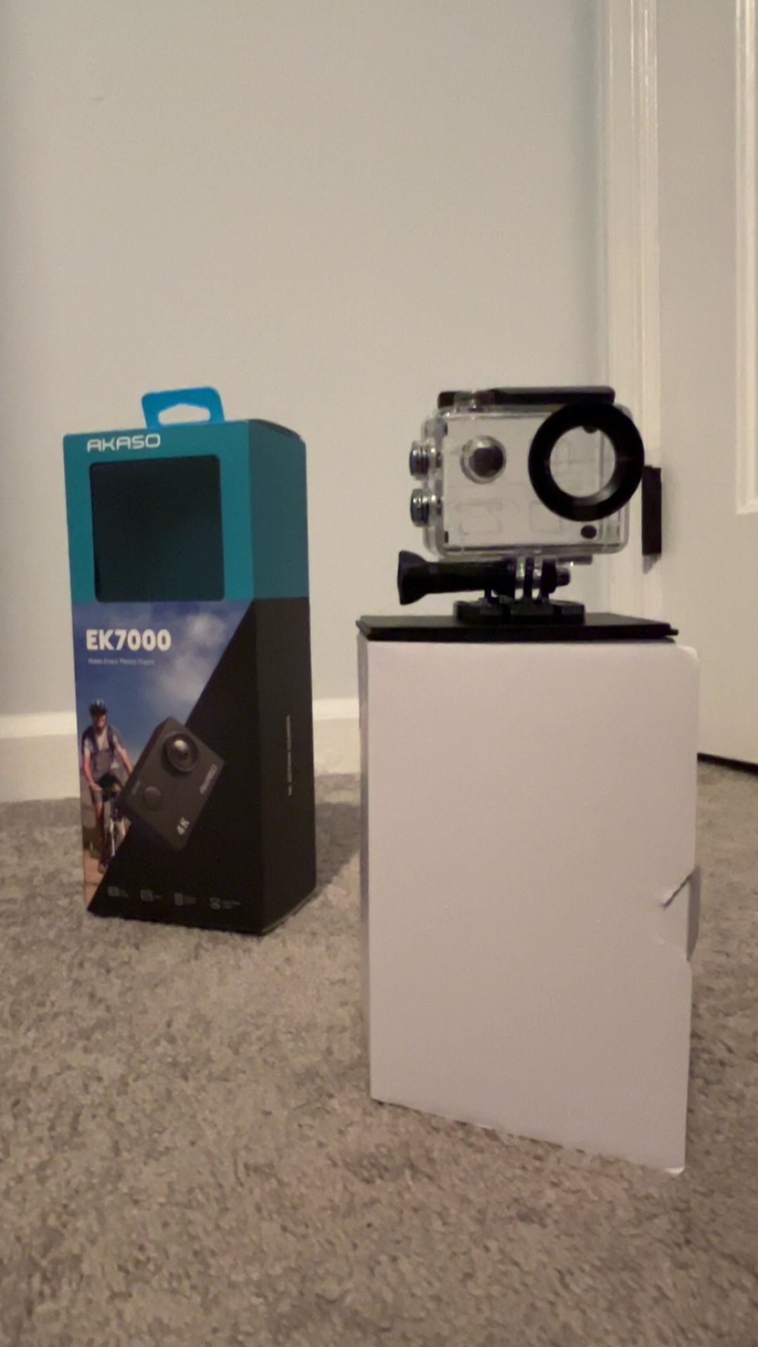 Brand New AKASO EK7000 4K Action Camera Bundle - 64GB SD + Accessories