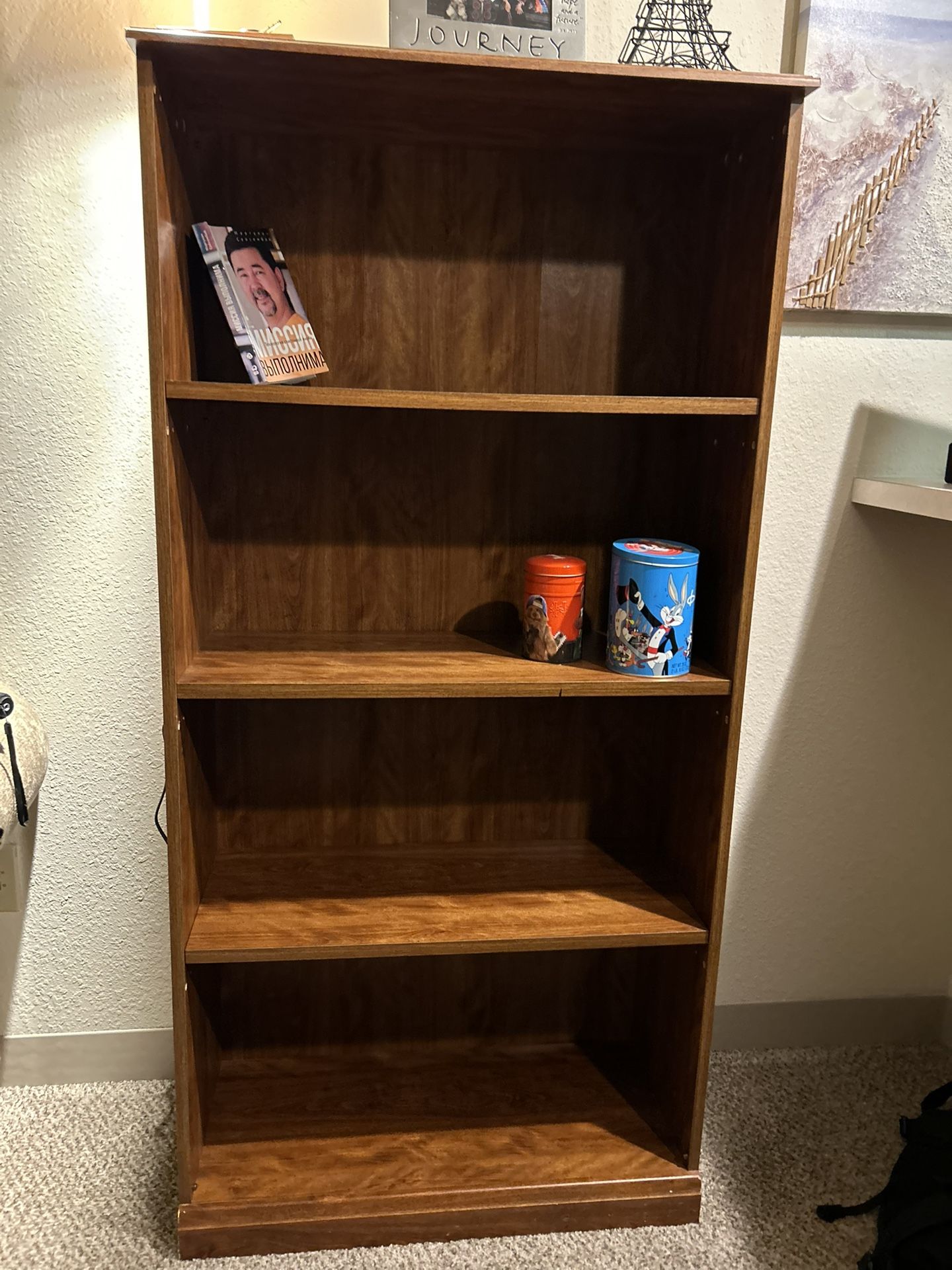 Wooden Bookshelf — Great Condition 