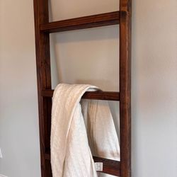 Rustic Handmade Wood Ladder