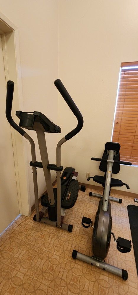 Exercise Bike And Elliptical
