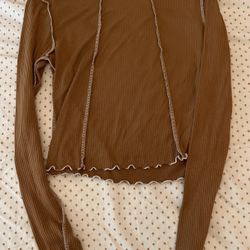 Brown Long Sleeve ( Size: S)