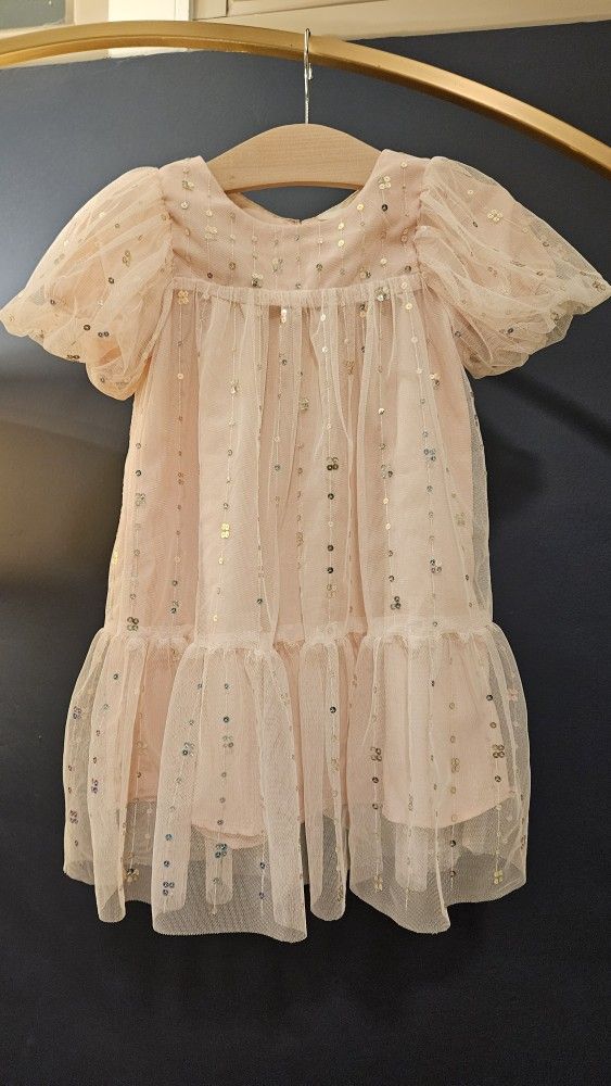 H&M 3T Pink Sequins Dress $20 BNWT