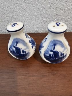 Dutch Pottery Salt and Pepper Shakers