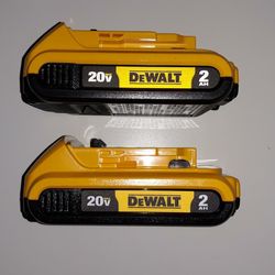 Dewalt new batteries 2ah 2x $80
