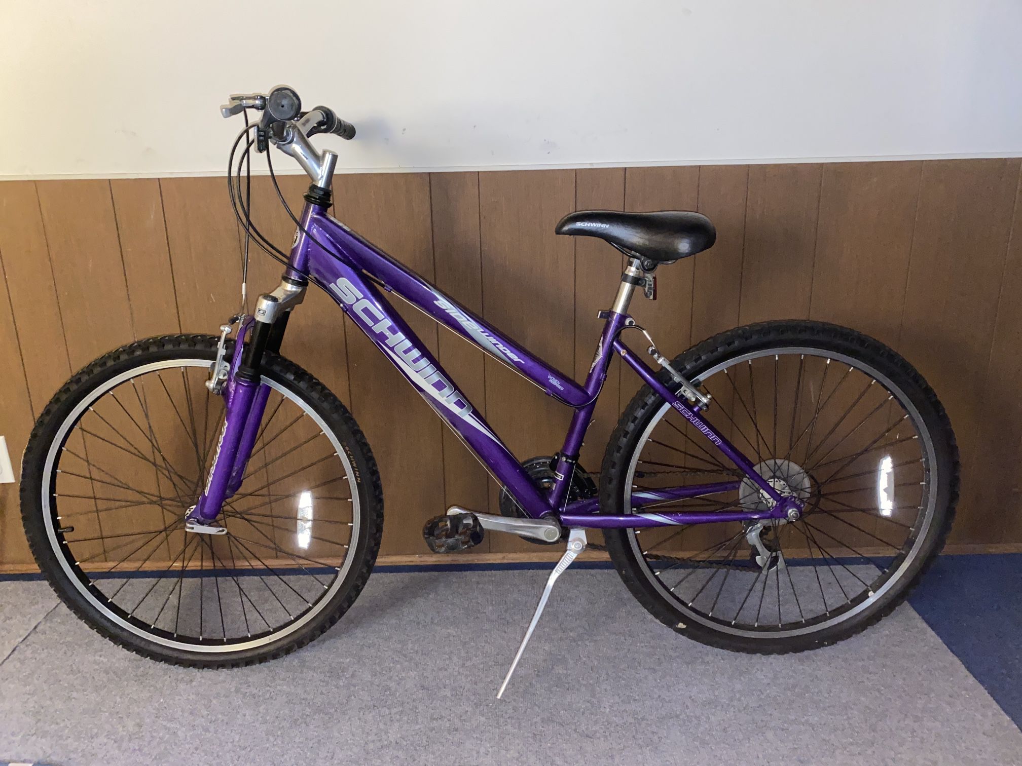 Women’s Purple Schwinn Side Winder Mountain Bicycle Bike
